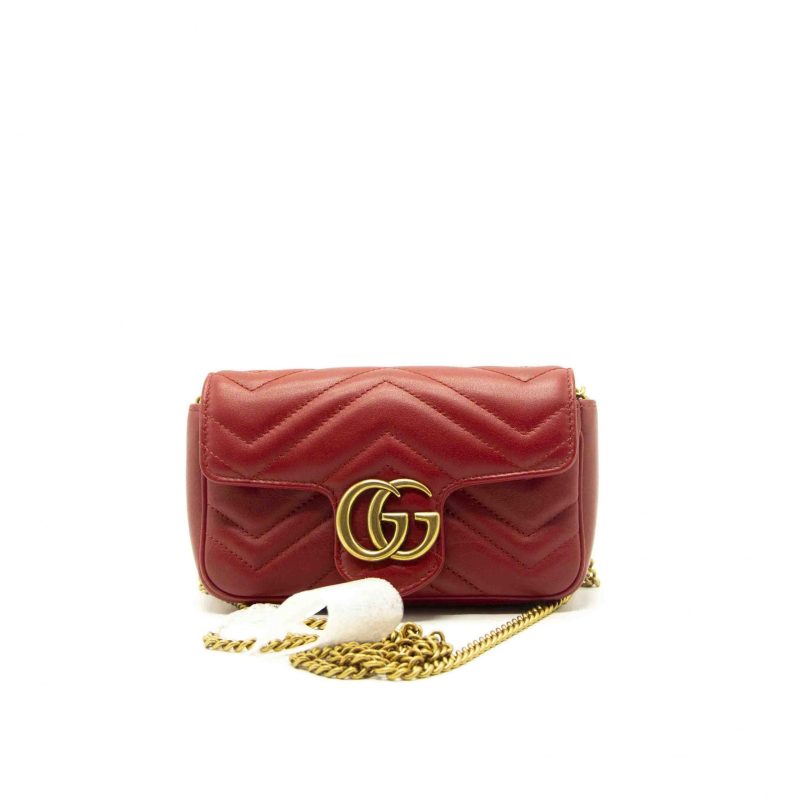 Gucci GG Marmont Matelassé Leather Super Mini Bag - Barde - Image 2