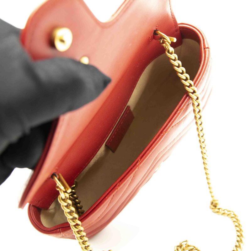 Gucci GG Marmont Matelassé Leather Super Mini Bag - Barde - Image 9
