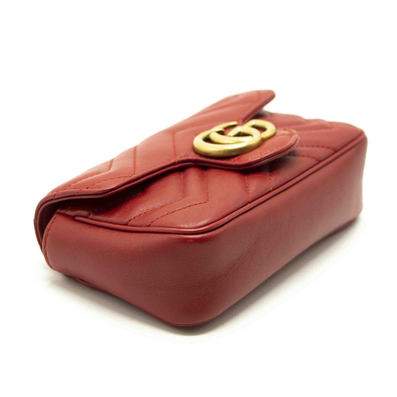 Gucci GG Marmont Matelassé Leather Super Mini Bag - Barde - Image 8