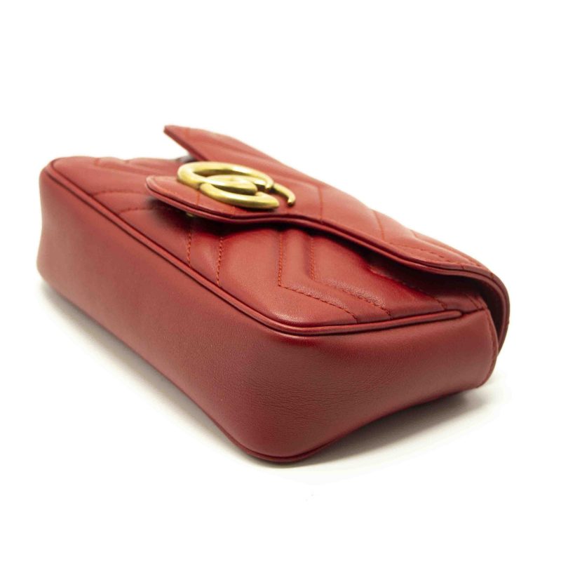 Gucci GG Marmont Matelassé Leather Super Mini Bag - Barde - Image 7