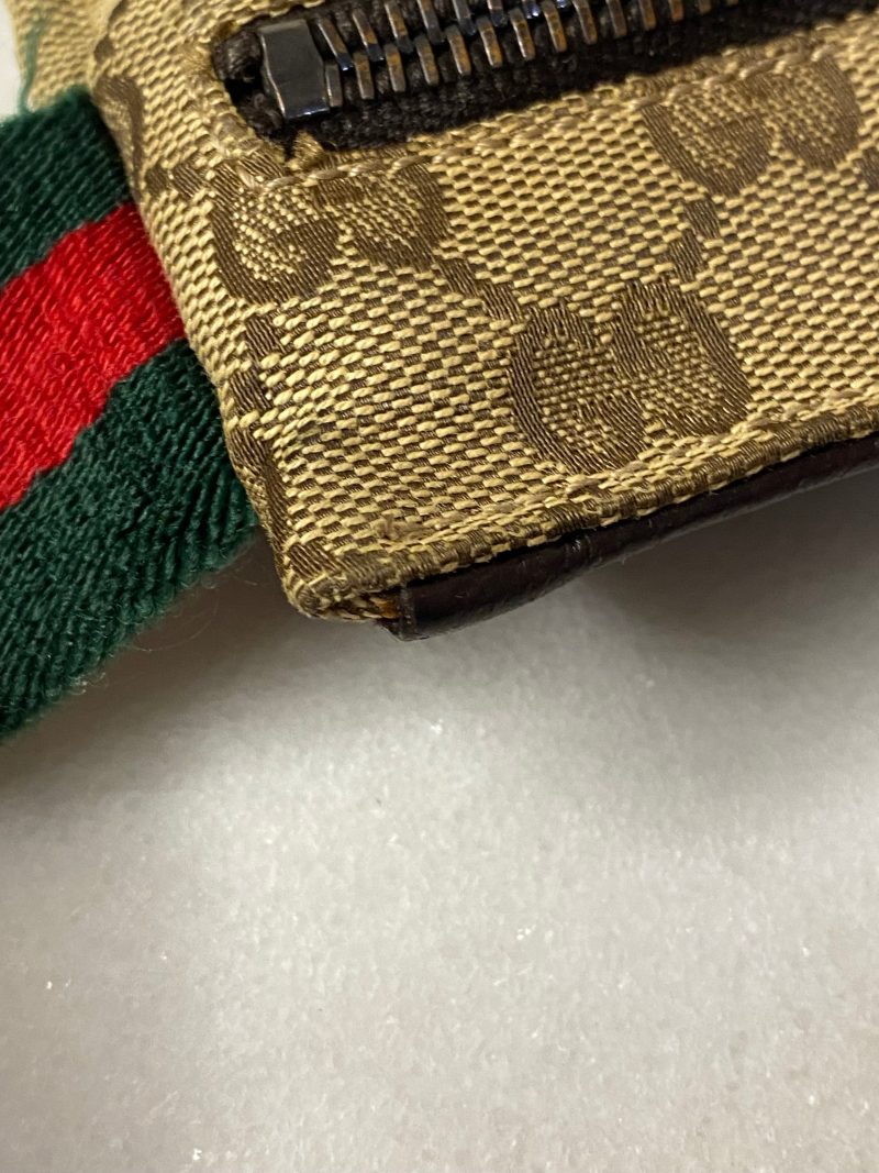 Gucci Brown GG Double Pocket Belt Bag - Barde - Image 6