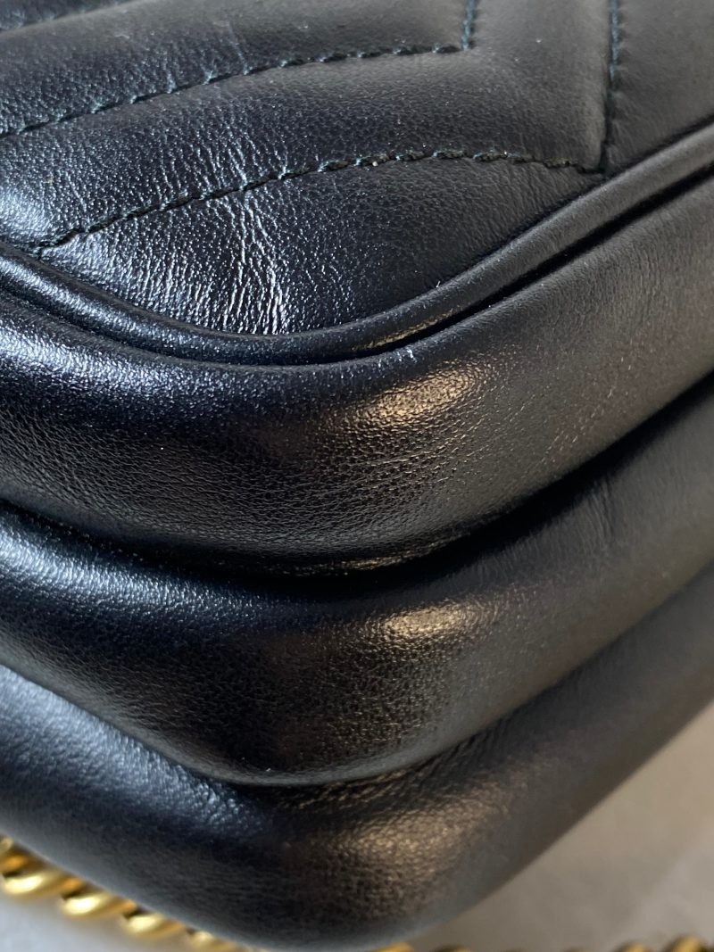 Gucci Black GG Marmont Crossbody Bag - Barde - Image 9