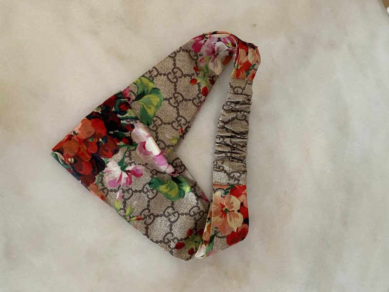 Gucci Ebony Multicolor GG Satin Supreme Bloom Headband - Barde - Image 2