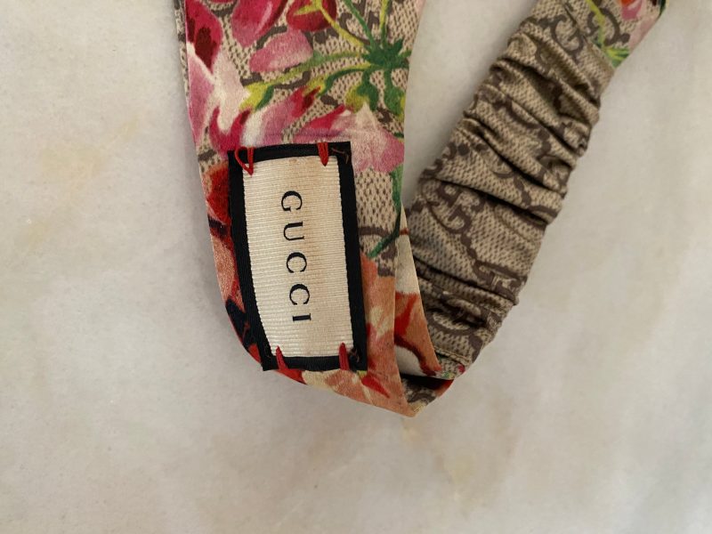 Gucci Ebony Multicolor GG Satin Supreme Bloom Headband - Barde - Image 3