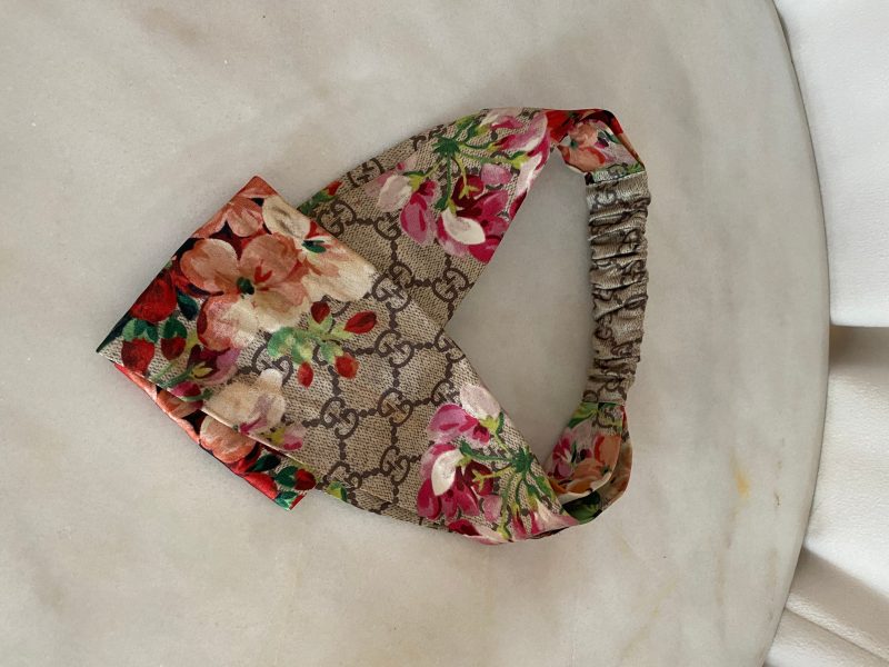 Gucci Ebony Multicolor GG Satin Supreme Bloom Headband - Barde - Image 5