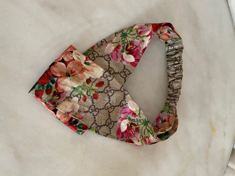 Gucci Ebony Multicolor GG Satin Supreme Bloom Headband - Barde - Image 6
