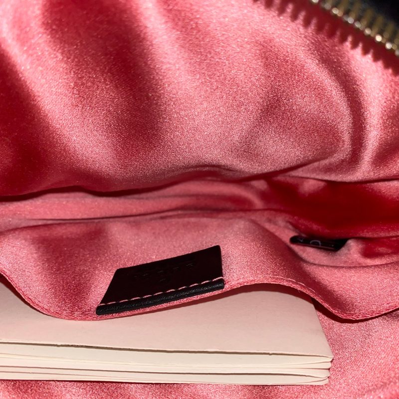 Gucci Black Velvet Marmont Mini Belt Bag - Barde - Image 2