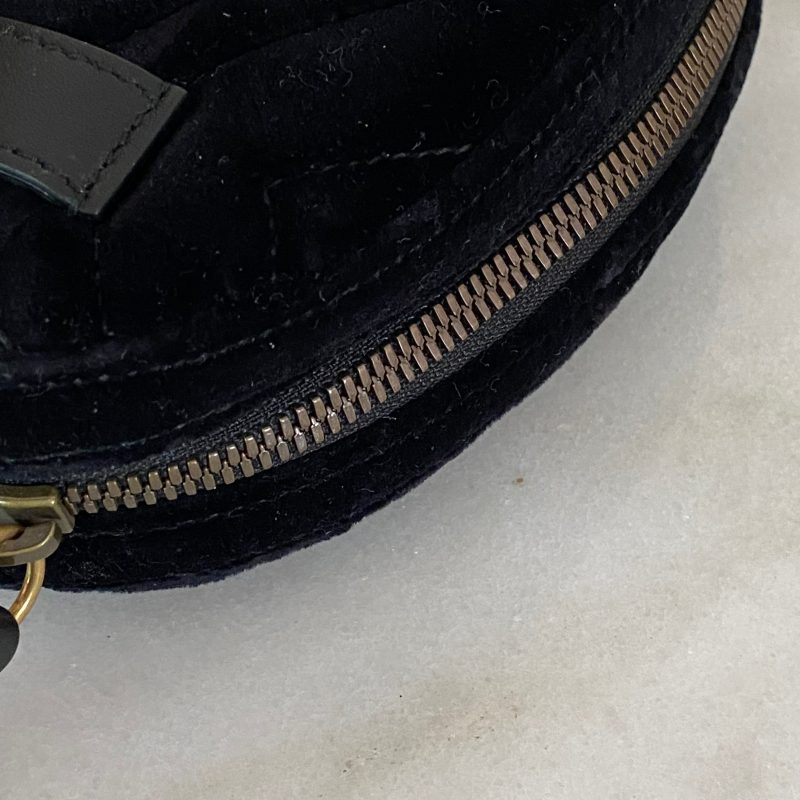 Gucci Black Velvet Marmont Mini Belt Bag - Barde - Image 3
