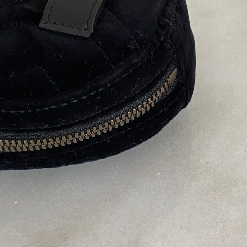 Gucci Black Velvet Marmont Mini Belt Bag - Barde - Image 4