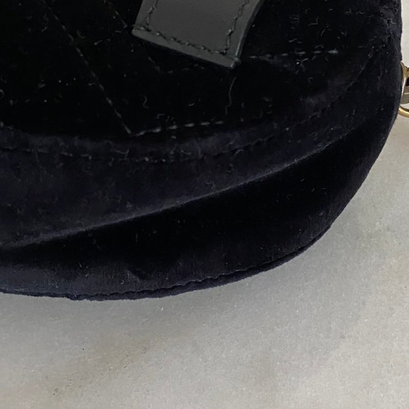 Gucci Black Velvet Marmont Mini Belt Bag - Barde - Image 6