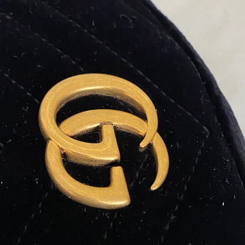 Gucci Black Velvet Marmont Mini Belt Bag - Barde - Image 7