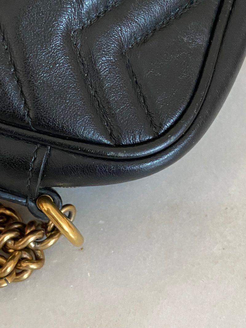 Gucci Black GG Marmont Mini Crossbody Bag - Barde - Image 10