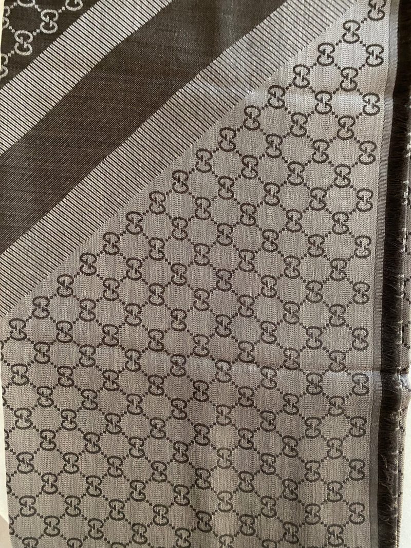 Gucci Brown GG Scarf - Barde - Image 5