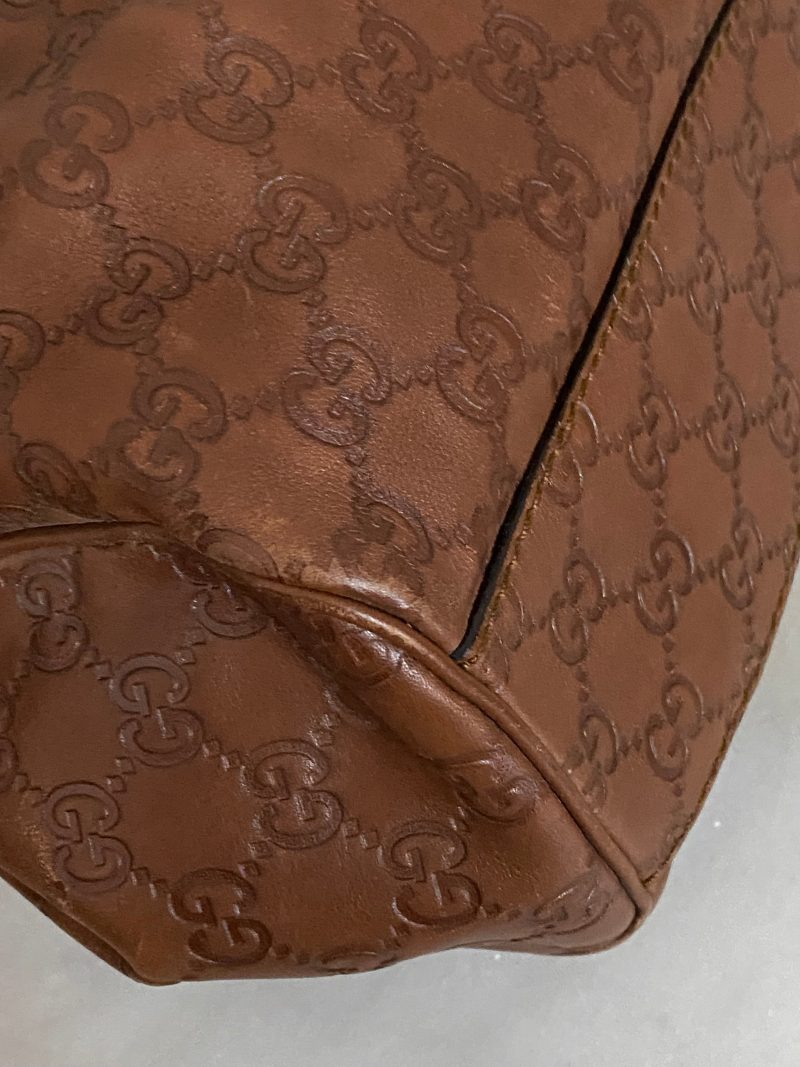 Gucci Brown Sukey Guccissima Tote Bag - Barde - Image 8