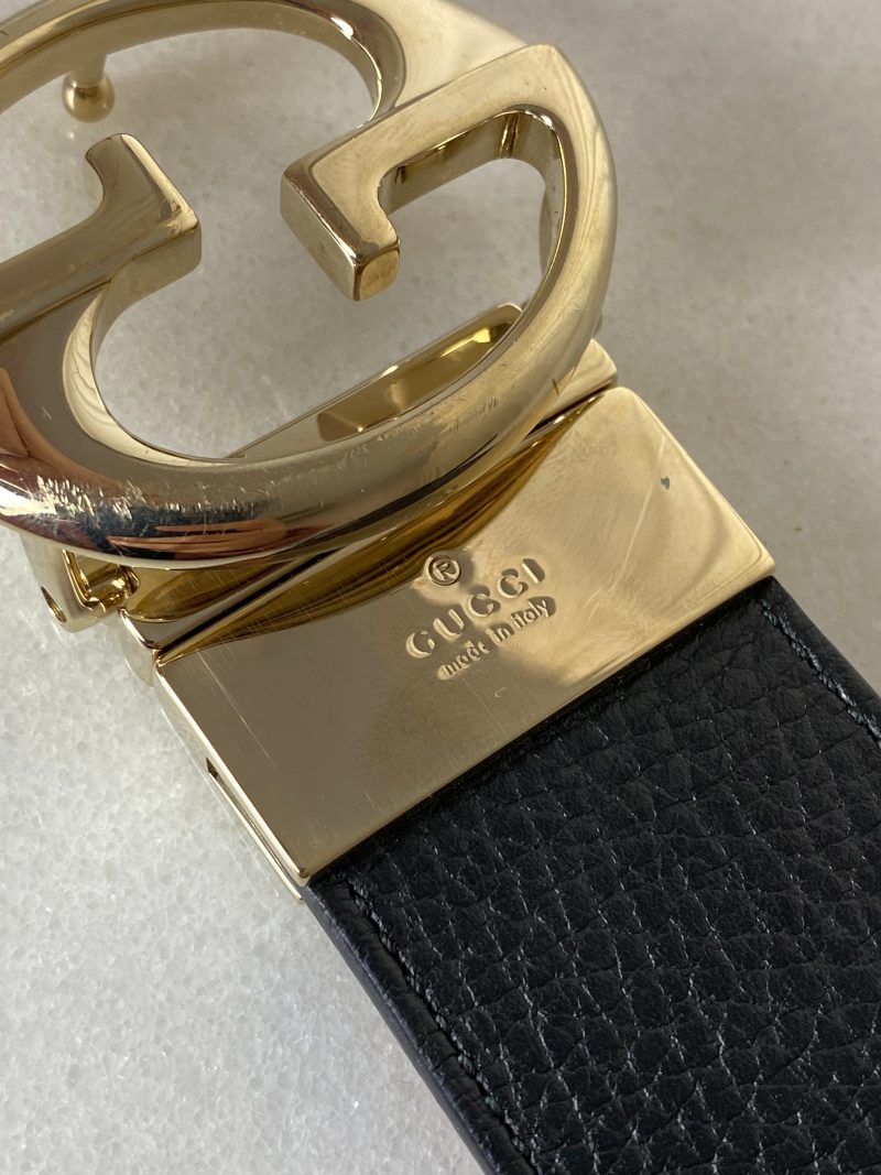 Gucci Black Belt 36 - Barde - Image 3