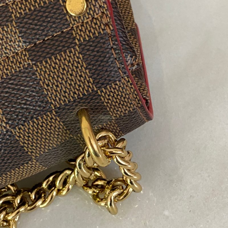 Louis Vuitton Damier Ebene Ballerine Caissa Chain Shoulder Bag - Barde - Image 3