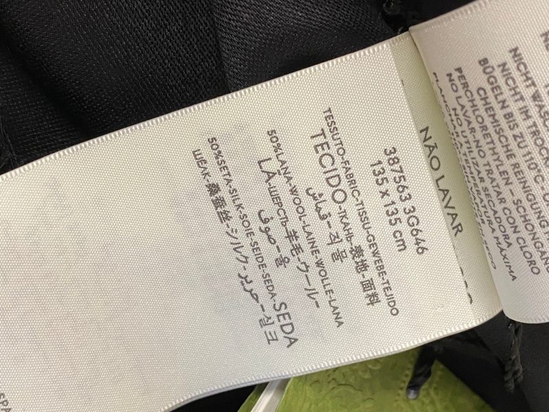 Gucci Black GG Scarf - Barde - Image 7