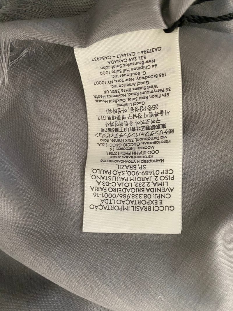 Gucci Light Grey GG Scarf - Barde - Image 2
