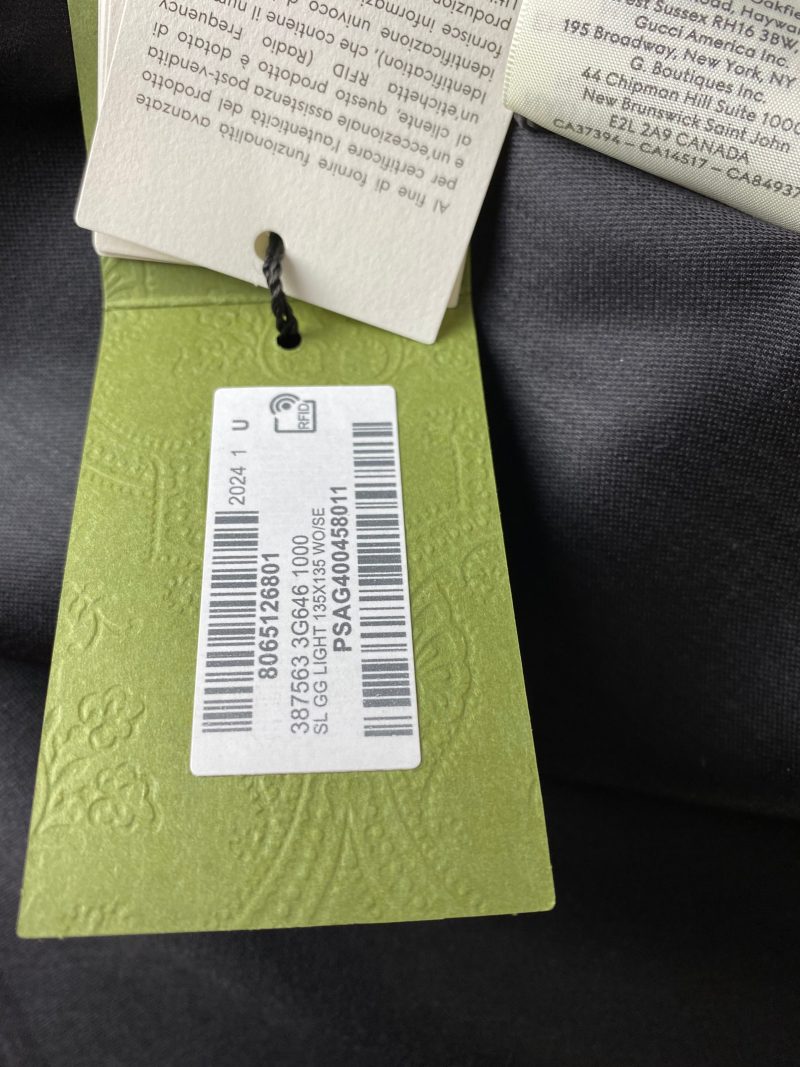 Gucci Black GG Scarf - Barde - Image 8