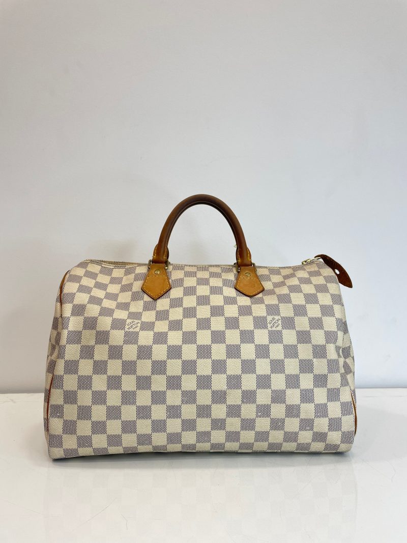 Louis Vuitton Damier Azur Speedy 35 Bag - Barde - Image 7