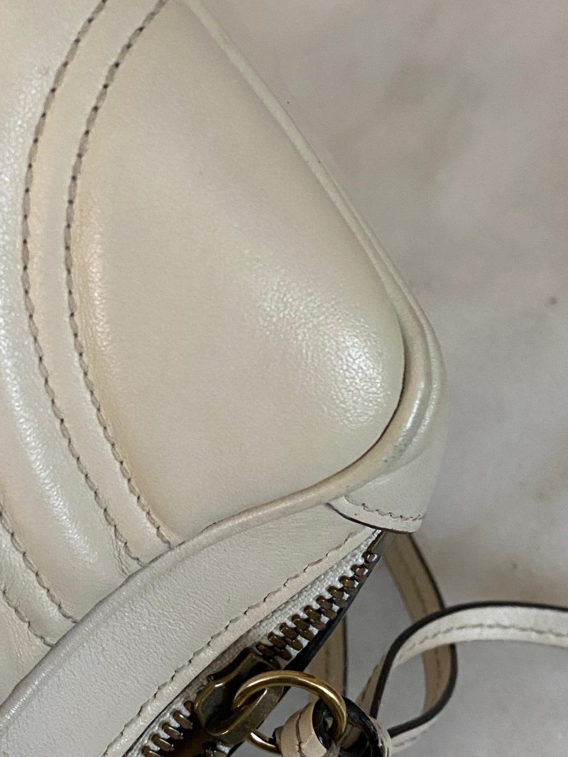 Gucci Off White GG Marmont Camera Top Handle Crossbody Bag - Barde - Image 10