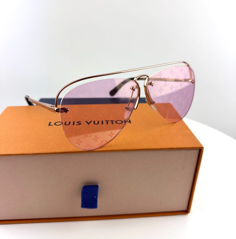 Louis Vuitton Monogram Flower Grease Sunglasses Pink lenses - Barde