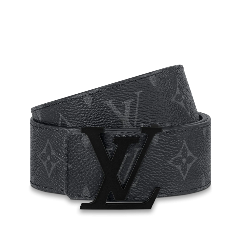 Louis Vuitton Initiales 40MM Matte Black Belt Belt - Barde - Image 2