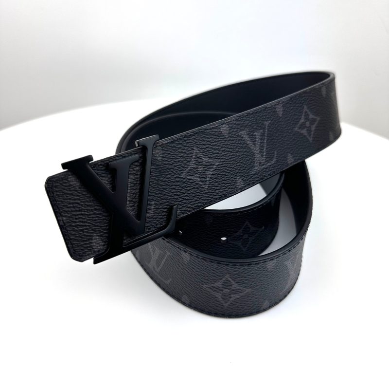 Louis Vuitton Initiales 40MM Matte Black Belt Belt - Barde - Image 5
