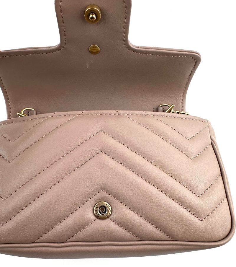 Gucci GG Marmont Super Mini Nude - Barde - Image 7