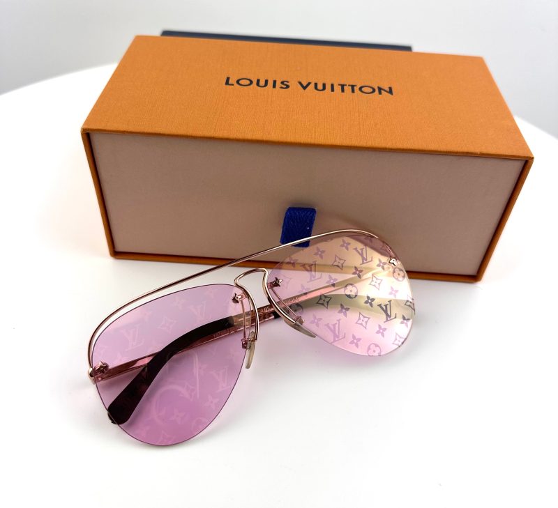 Louis Vuitton Monogram Flower Grease Sunglasses Pink lenses - Barde - Image 3