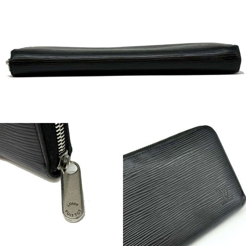 Louis Vuitton Epi Zippy Wallet Black M68755 - Barde - Image 4