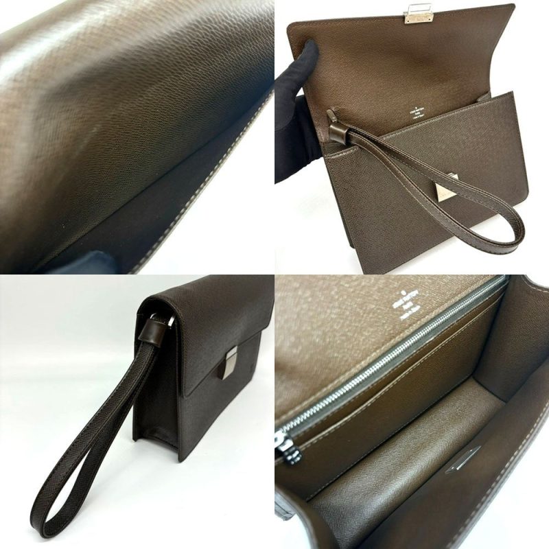 Louis Vuitton Taiga Selenga Clutch Bag M30788 - Barde - Image 5