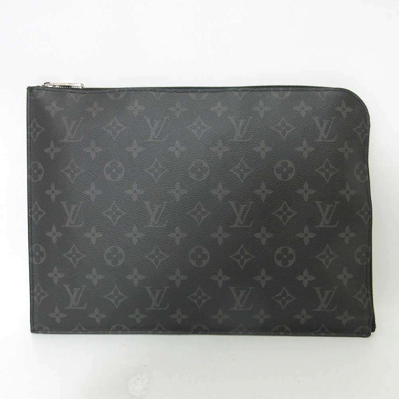 Louis Vuitton Monogram Eclipse Pochette Jour GM Clutch - Barde