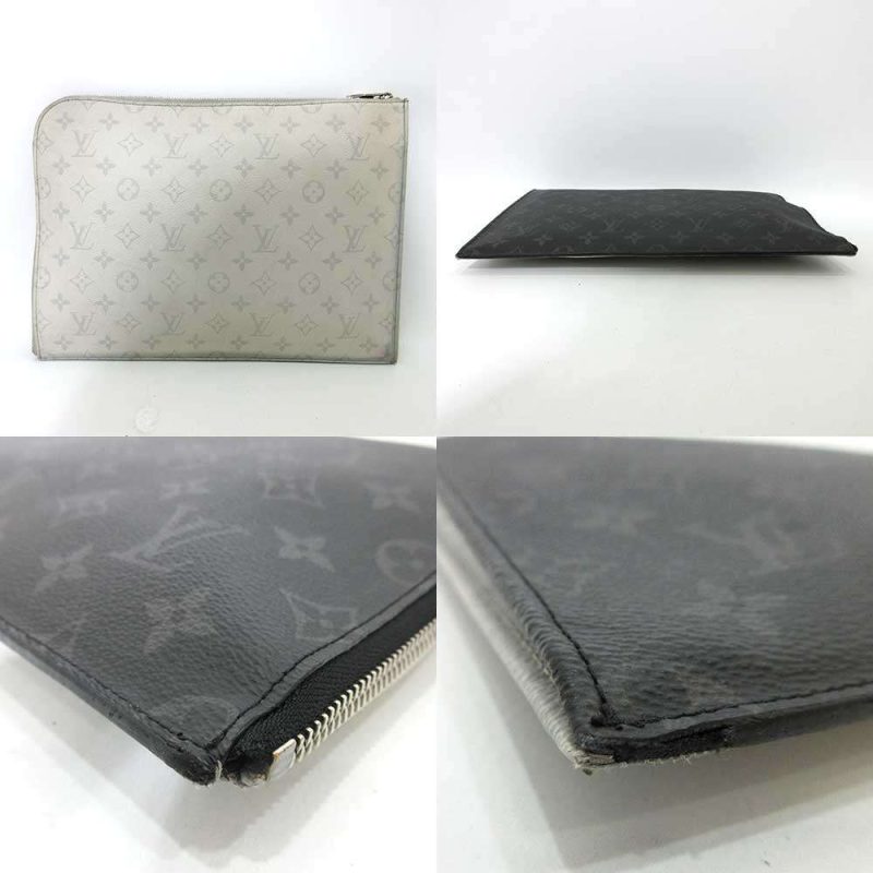 Louis Vuitton Monogram Eclipse Pochette Jour GM Clutch - Barde - Image 2
