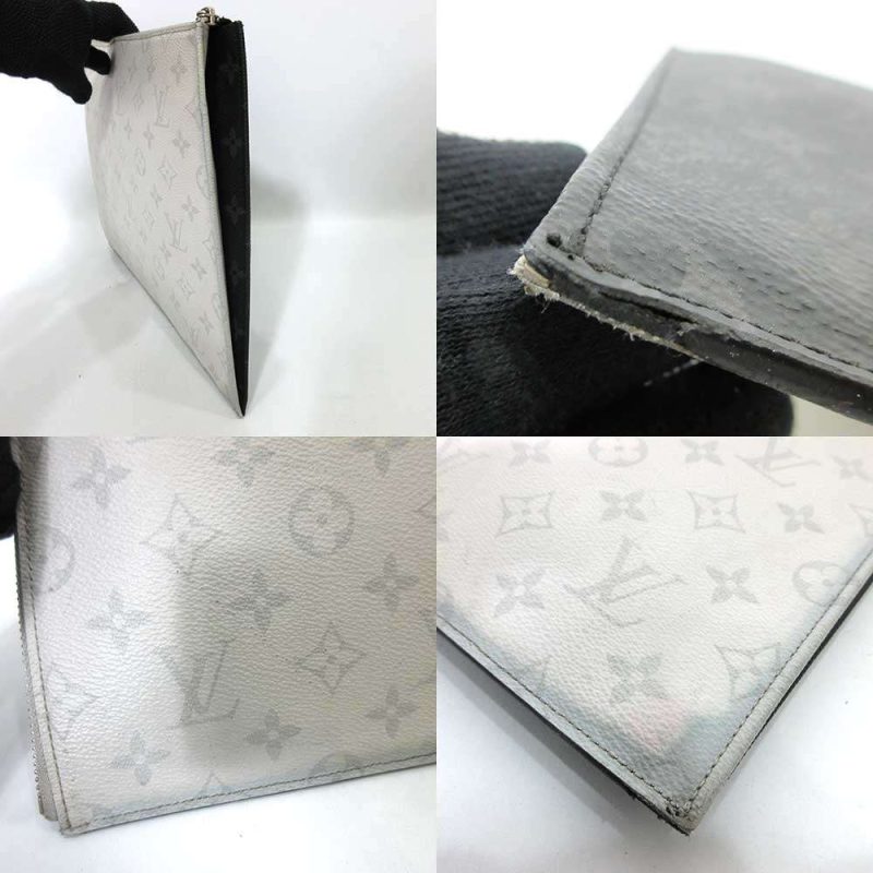 Louis Vuitton Monogram Eclipse Pochette Jour GM Clutch - Barde - Image 3