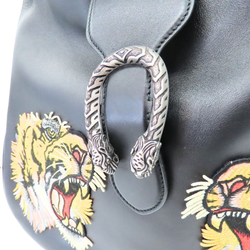 Gucci Dionysus Leather Handbag Black - Barde - Image 4