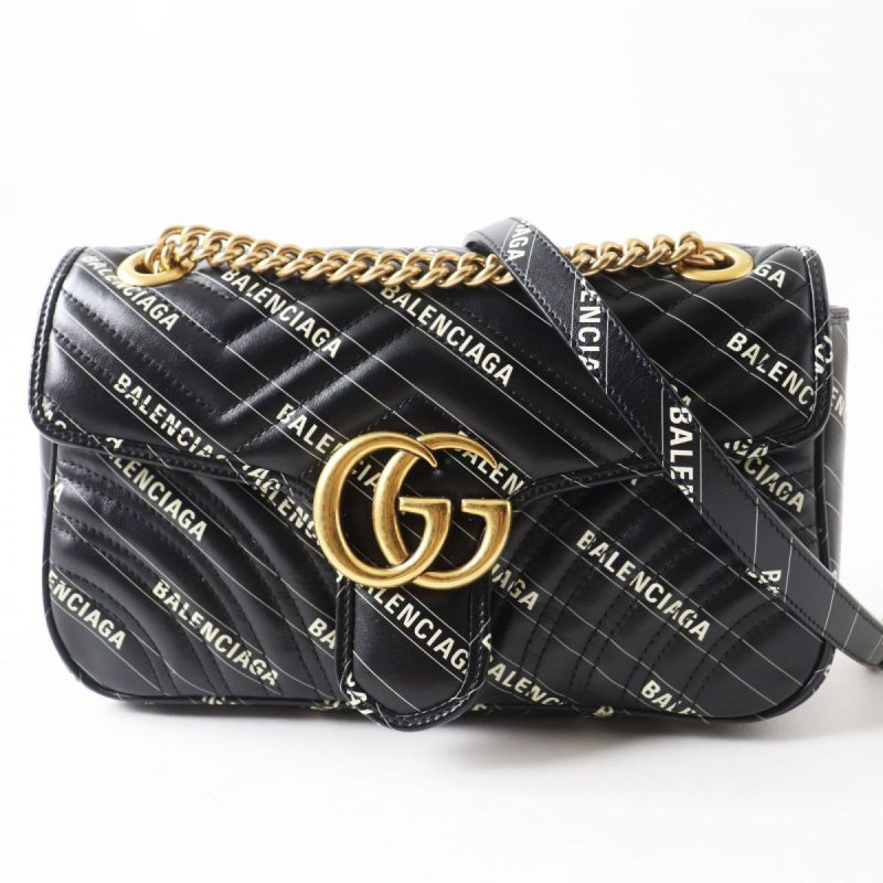 Gucci GG Marmont Leather Chain Shoulder Bag - Barde
