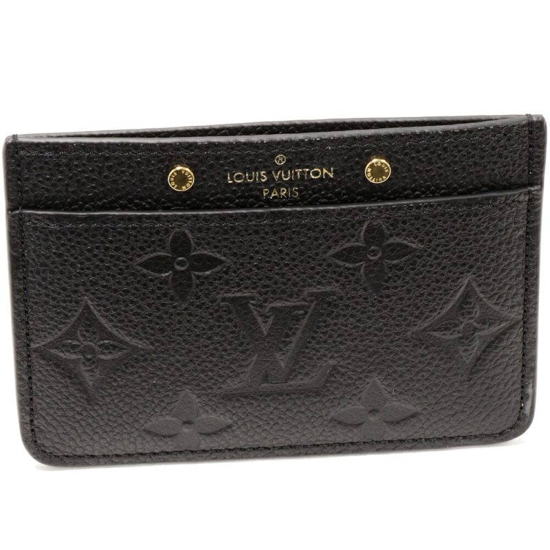 Louis Vuitton Leather Card Case Monogram Noir - Barde