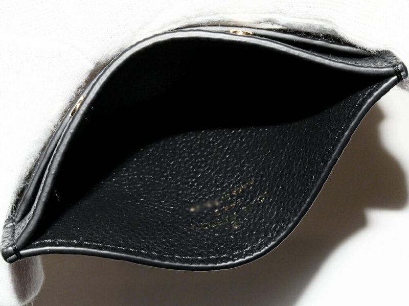 Louis Vuitton Leather Card Case Monogram Noir - Barde - Image 3