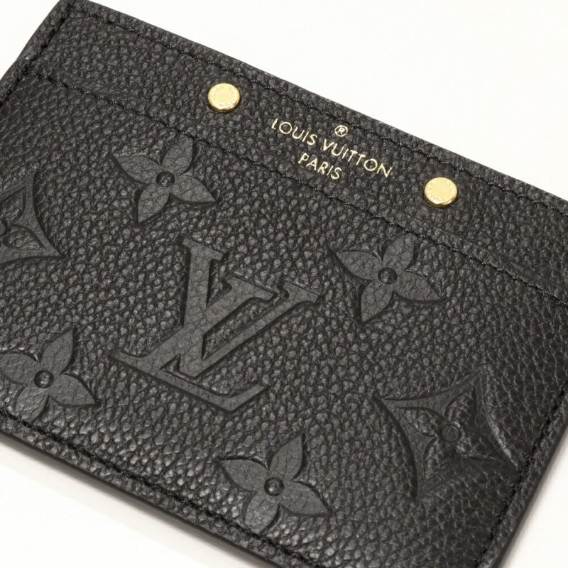 Louis Vuitton Leather Card Case Monogram Noir - Barde - Image 4