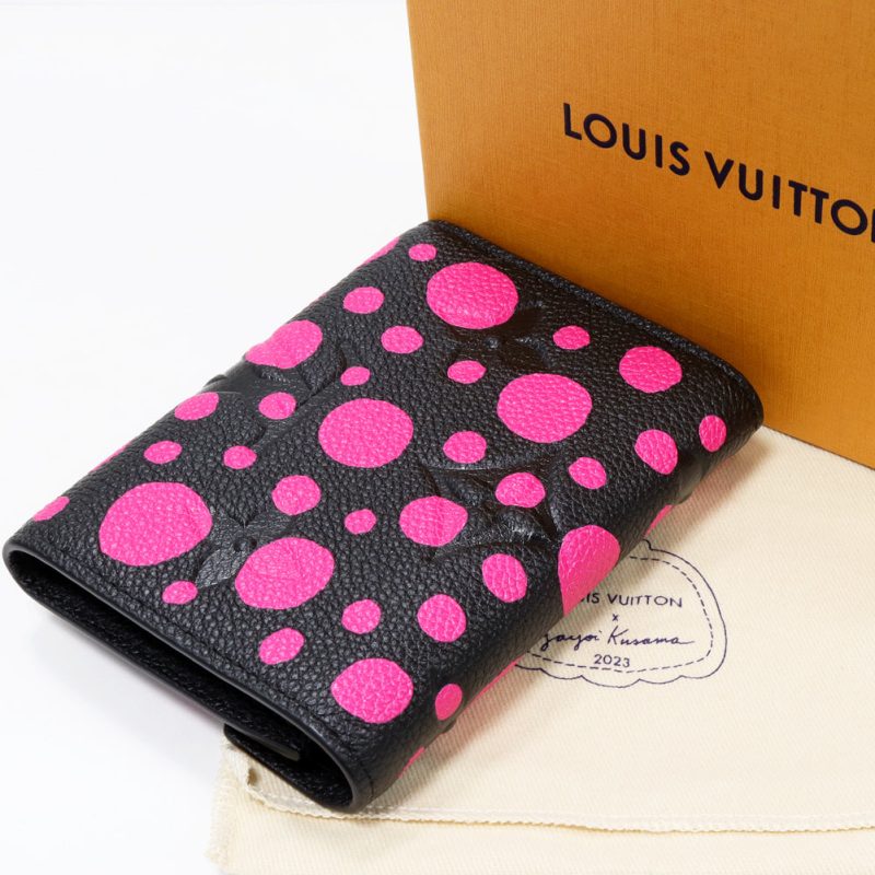 Louis Vuitton Leather Wallet Monogram Black Pink - Barde - Image 2