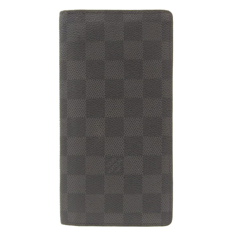 Louis Vuitton Damier Graphite Portefeuille Brazza Long Wallet N62665 - Barde