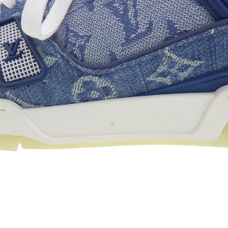 Louis Vuitton Denim Trainer Sneakers - Barde - Image 5