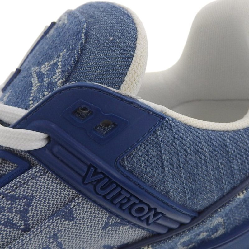Louis Vuitton Denim Trainer Sneakers - Barde - Image 6
