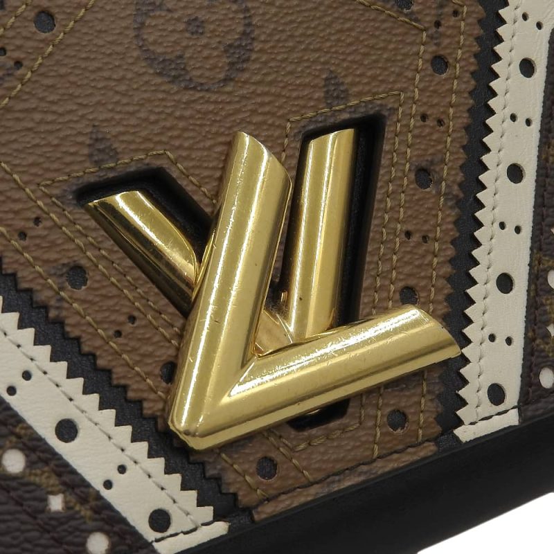 Louis Vuitton Monogram Leather Twist Chain Shoulder Bag M62872 - Barde - Image 5