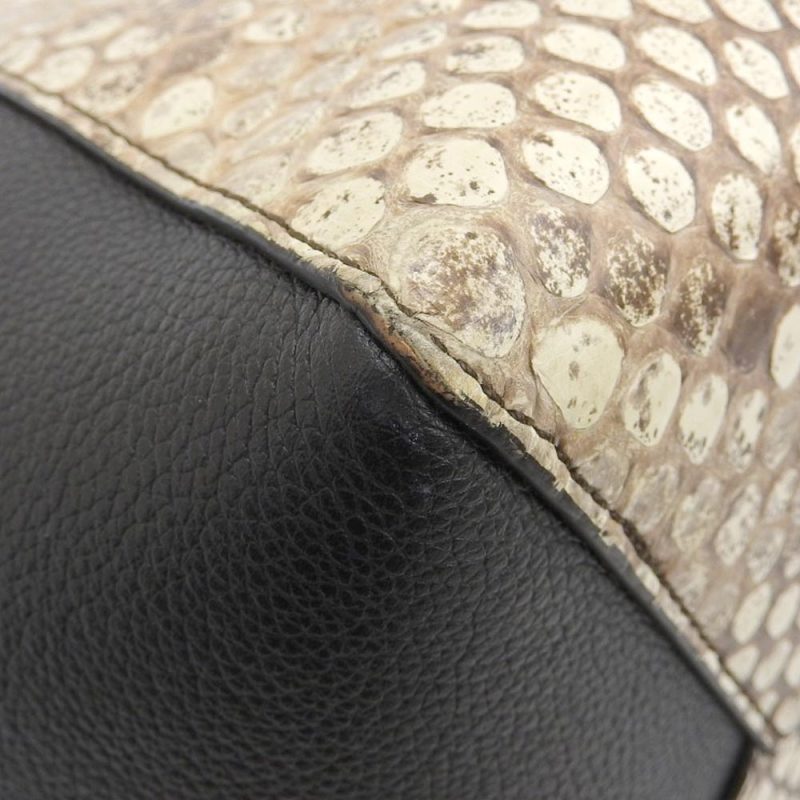 Louis Vuitton Lockme Cabas Tote Bag Leather Python N92917 - Barde - Image 4