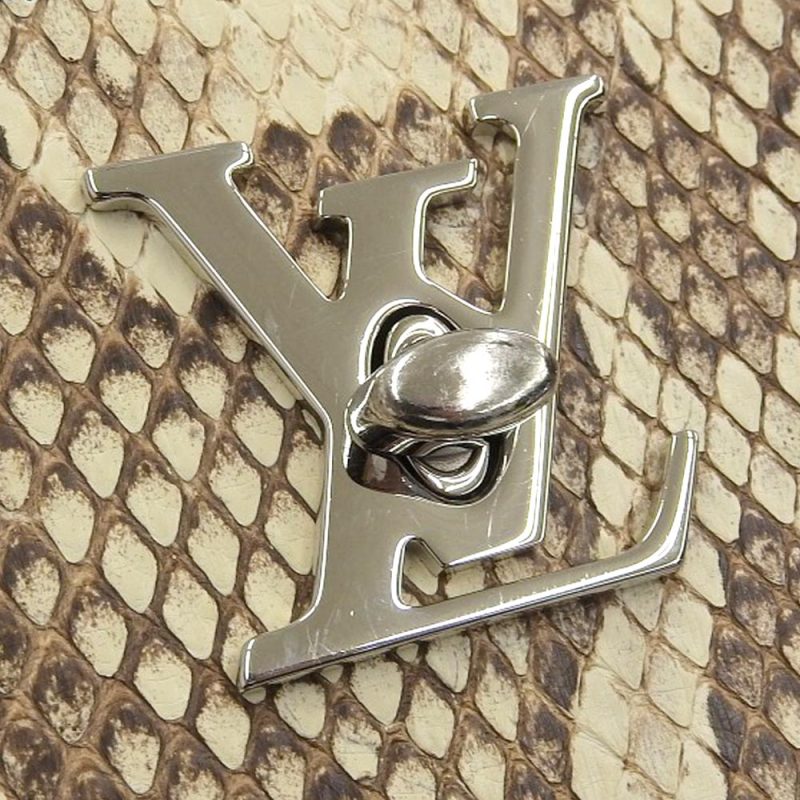 Louis Vuitton Lockme Cabas Tote Bag Leather Python N92917 - Barde - Image 5