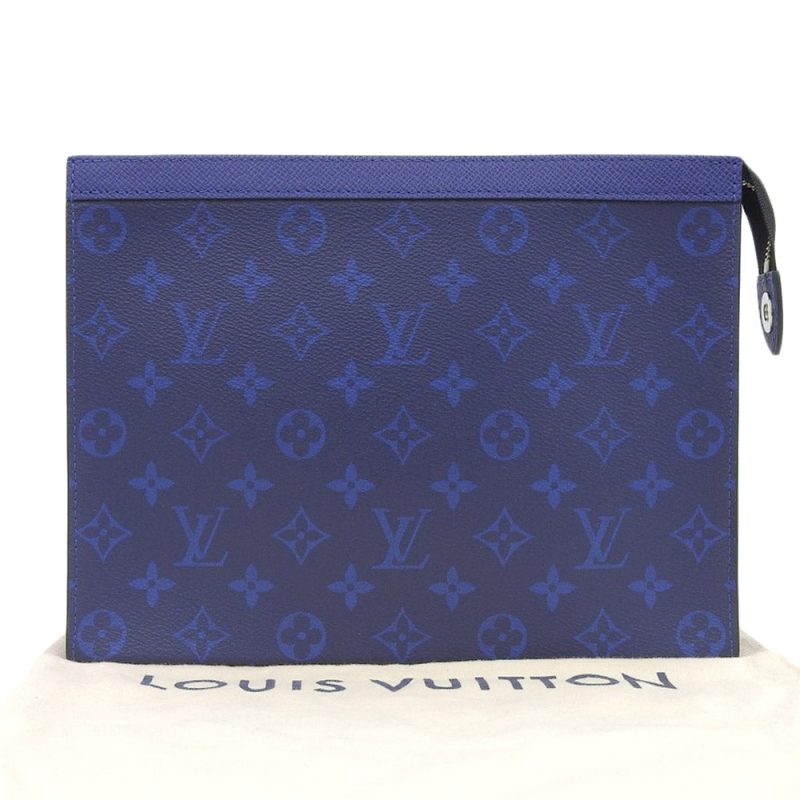 Louis Vuitton Taiga Monogram Pochette Voyage MM Clutch - Barde