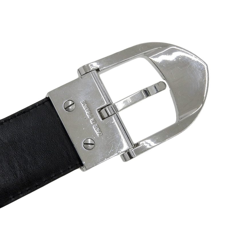 Louis Vuitton Epi Belt Noir Silver M6833 - Barde - Image 4