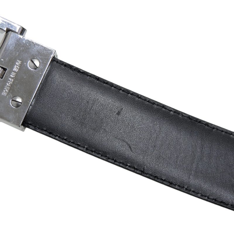 Louis Vuitton Epi Belt Noir Silver M6833 - Barde - Image 7